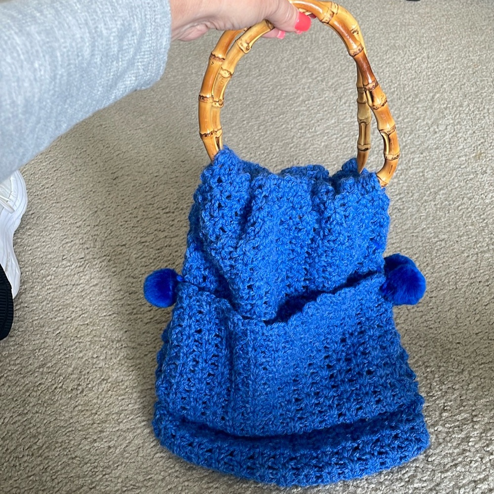 This crocheted bag is brand new.
